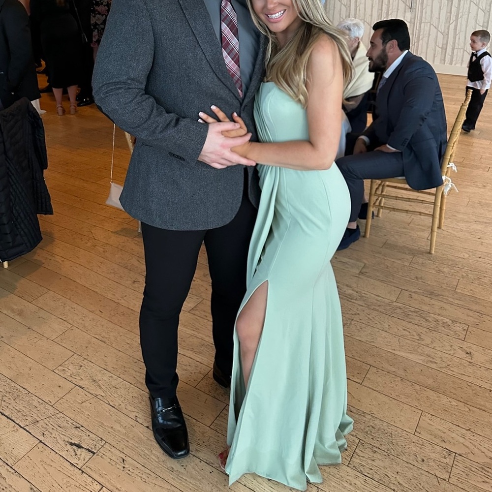 Sage green Azazie Bridesmaid Gown - Picture 5 of 5